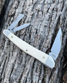 CASE XX 2006 ELEPHANT IVORY SEAHORSE WHITTLER