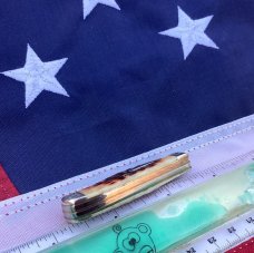 Case xx Tiny Trapper -Molasses Bone Handles & Fancy Scroll Bolsters & Limited Edition etch