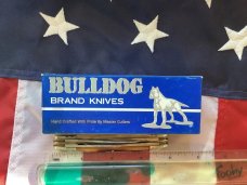 Bulldog Brand 2006 In Memory Of Jim Parker Congress Knife w BeautIful Red Stag Handles -NOS