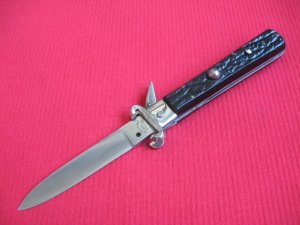Vintage Italian Maserin & De Nardo Fulcrum Shell Puller Switchblade Knife