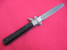 Vintage Italian Maserin & De Nardo Fulcrum Shell Puller Switchblade Knife