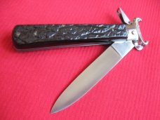 Vintage Italian Maserin & De Nardo Fulcrum Shell Puller Switchblade Knife