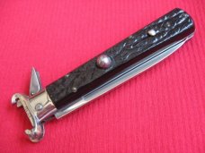 Vintage Italian Maserin & De Nardo Fulcrum Shell Puller Switchblade Knife