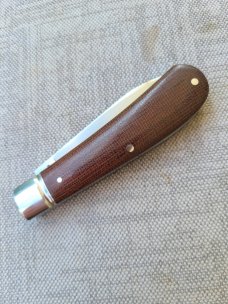 Pablo Castellani Zulu..14C28N stainless steel..Micarta scales..Super Tusk shield..4" cld...coa.pouch