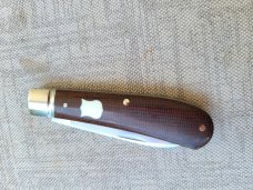Pablo Castellani Zulu..14C28N stainless steel..Micarta scales..Super Tusk shield..4" cld...coa.pouch