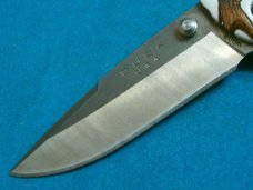 BUCK USA 285 DEER SKULL ANTLER CAMO TACTICAL LOCKBACK HUNTING SKINNING FOLDING POCKET KNIFE KNIVES