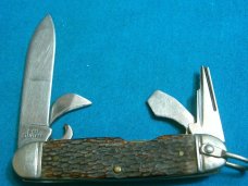 VINTAGE WESTERN USA S901 SCOUTS SCOUT CAMP CAMPER ENGINEERS SURVIVAL FOLDING POCKET KNIFE KNIVES OLD