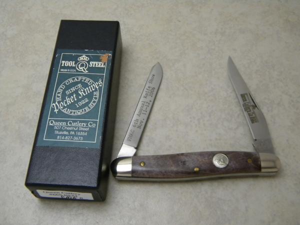Queen Titusville #66S  2006 FMKC Knife Show Bone Muskrat Knife NIB