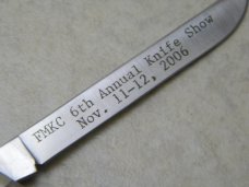 Queen Titusville #66S  2006 FMKC Knife Show Bone Muskrat Knife NIB