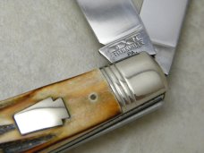 Schatt & Morgan Titusville (Queen Steel) Stag Jumbo Trapper Knife NIB
