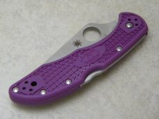 Spyderco Seki Japan VG-10 Delica 4 Purple Lockback Knife NIB