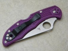 Spyderco Seki Japan VG-10 Delica 4 Purple Lockback Knife NIB