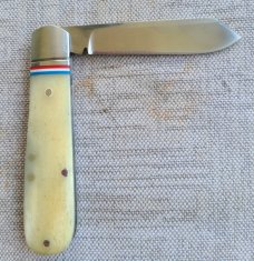 Robbie Ferreira Giraffe Bone Straight jack.N690..4" closed..fluted bolsters and special shield..sli 