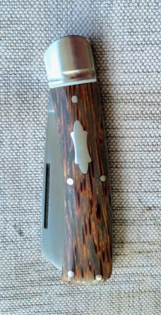 Robbie Ferreira Lala Palm Sheepsfoot Curved Jack..N690..4".. fluted bolsters ..African Leather slip