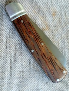 Robbie Ferreira Lala Palm Sheepsfoot Curved Jack..N690..4".. fluted bolsters ..African Leather slip