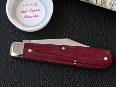 Great Eastern Cutlery GEC 151118 Red Linen Micarta Boys Knife NIT