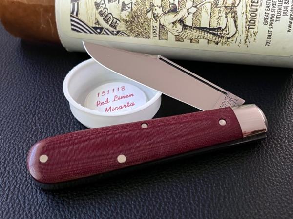 Great Eastern Cutlery GEC 151118 Red Linen Micarta Boys Knife NIT Great Eastern Cutlery GEC 151118 Red Linen Micarta Boys Knife NIT