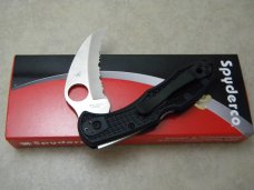 Spyderco Seki Japan H-1 Black Tasman Salt 2 Lockback Knife NIB