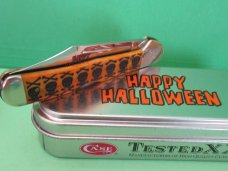 Case XX 2010 Happy Halloween Persimmon Orange Bone Mini Copperlock Pattern # 61749L SS