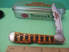 Case XX 2010 Happy Halloween Persimmon Orange Bone Mini Copperlock Pattern # 61749L SS