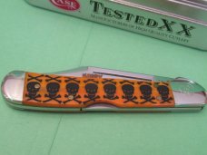 Case XX 2010 Happy Halloween Persimmon Orange Bone Mini Copperlock Pattern # 61749L SS