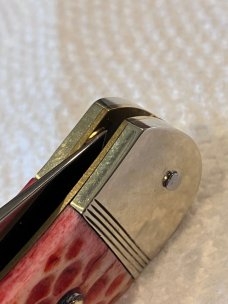 NOS Rare 10cm HUBERTUS Red Jigged Bone #1