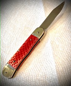 NOS Rare 10cm HUBERTUS Red Jigged Bone #1