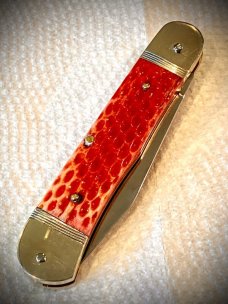 NOS Rare 10cm HUBERTUS Red Jigged Bone #1