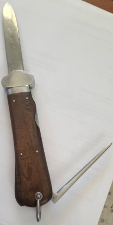 VINTAGE 1937 PAUL WEYERSBERG MODEL 1 FALLSCHIRMJÄGER “Luftwaffe Gravity Knife