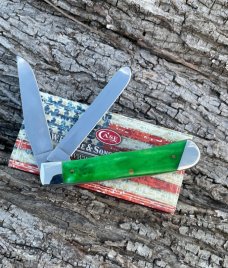 CASE XX ** 2016 TOUR ARTISIANS BRIGHT GREEN BONE TRAPPER