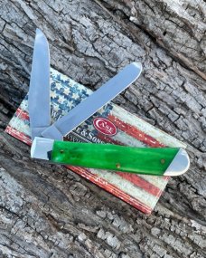 CASE XX ** 2016 TOUR ARTISIANS BRIGHT GREEN BONE TRAPPER