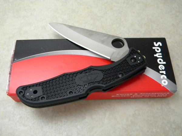 Spyderco Seki Japan H1 Pacific Salt 2 Black Lockback Knife NIB