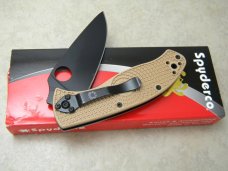 Spyderco 8Cr13 MoV Tenacious Earth Brown Linerlock Knife NIB