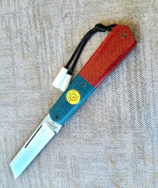 Vincenzo Balistreri 44 Magnum White Wolf44 shieldredwhiteblue MicartbeadFileworkCoaSlip