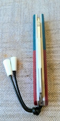 Vincenzo Balistreri 44 Magnum White Wolf..44 shield..red/white/blue Micart..bead..Filework..Coa/Slip