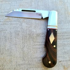 K'roo Desert Ironwood EO Barlow..Scagel Cut Wharnie..Rwl34...3.75 closed..liners & spacers..coa/ sli