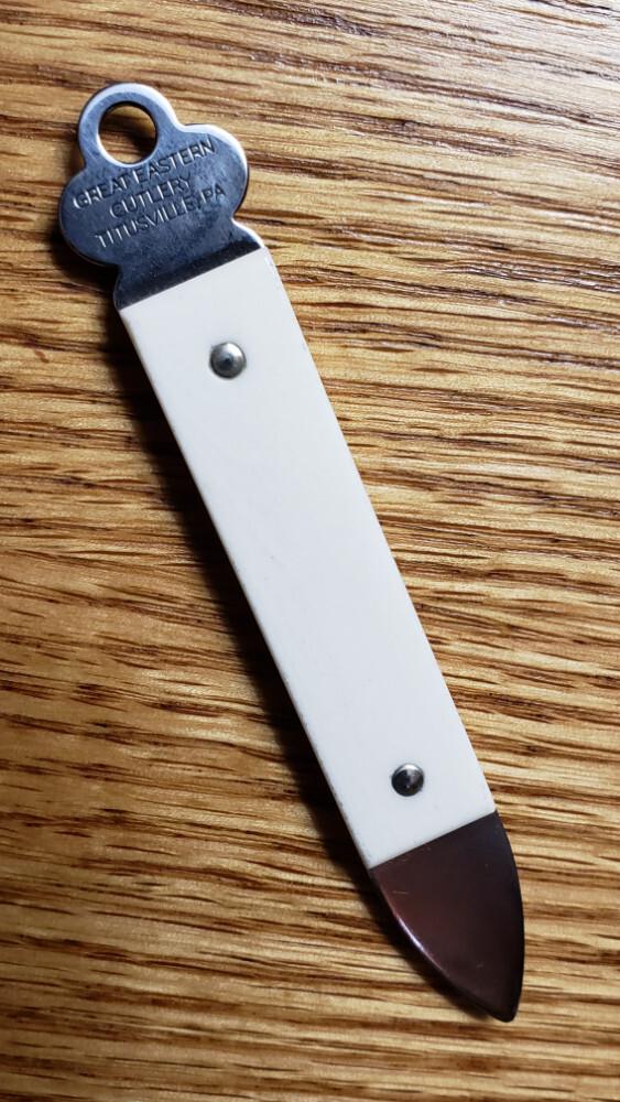 Great Eastern Cutlery Blade Key/Tube Opener #0110 New, Made in Titusville, PA, USA.