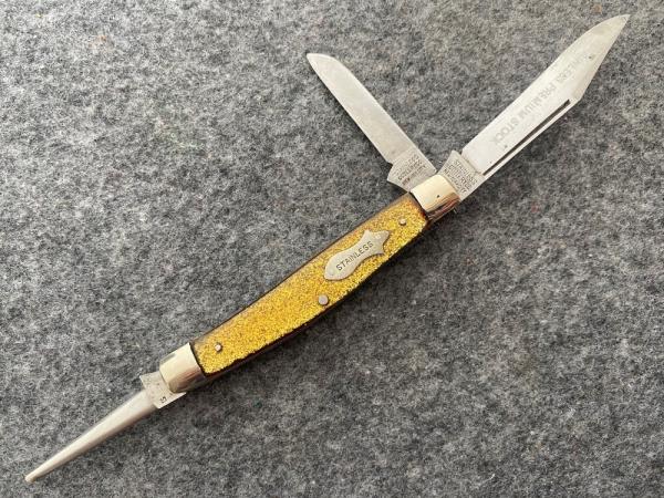 Stainless Cutlery Co. New York City - Jr Stockman with Punch Blade