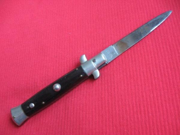 Vintage 1960's Italian Button Open Button Close 8" Stiletto Switchblade Knife