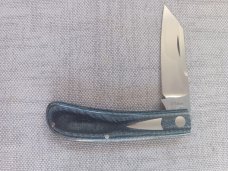 JTaber Denim Micarta Wombat..Cpm154..DOB..10/2021...Jason's Signature pattern..coa & pouch