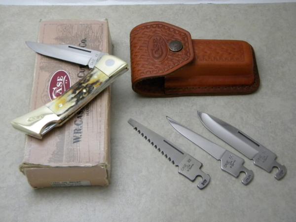 Case XX USA Stag 1989 Changer Lockback Knife NIB w/Pouch
