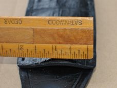 Alligator Black Sheath Genuine Hand Stitched In USA Fold Over Mint New