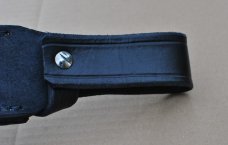Alligator Black Sheath Genuine Hand Stitched In USA Fold Over Mint New