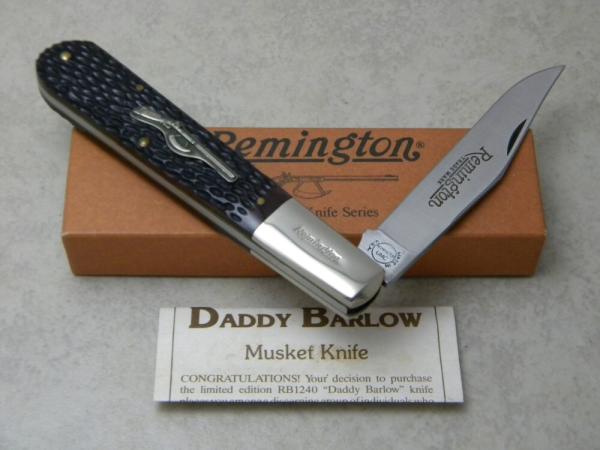 Remington One RB 1240 Musket-1 Bone Daddy Barlow Knife - NIB Remington One RB 1240 Musket-1 Bone Daddy Barlow Knife - NIB