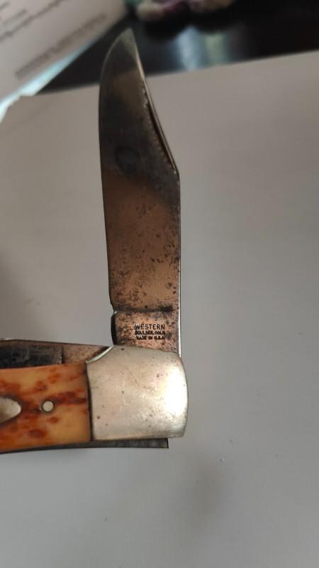Western folding knife Western folding knife