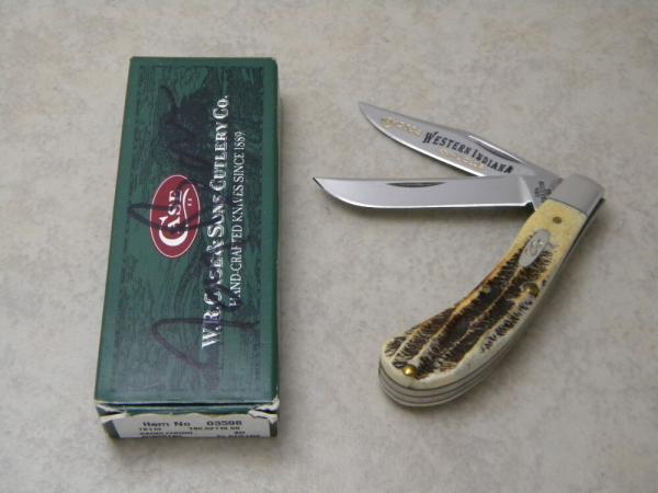 Case XX USA 2004 Bone Stag T.B. 6.52110 (Signed by T.B.) Saddlehorn Knife NIB