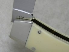 Case XX USA 9 Dot (1981) White Texas Lockhorn Double Lockback Knife & Pouch in Box