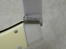 Case XX USA 9 Dot (1981) White Texas Lockhorn Double Lockback Knife & Pouch in Box