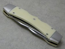 Case XX USA 9 Dot (1981) White Texas Lockhorn Double Lockback Knife & Pouch in Box