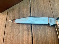 Robeson by Queen Fiddleback Whittler Italian Jigged Blue Bone 1 of 200